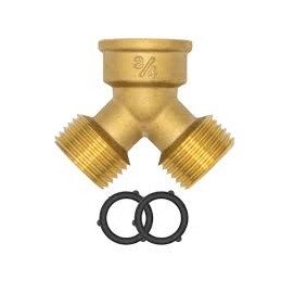 Junçao Dupla 3/4" Latão