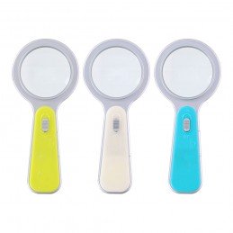 LUPA COM LUZ LED CORES...