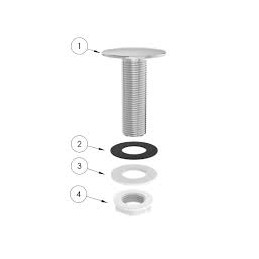 Tapa Furo Torneira Cromo