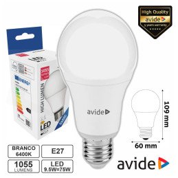 Lâmpada LED E27 Globo A60...