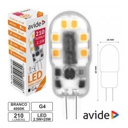 Lampada G4 LED 2.5W 210lm...