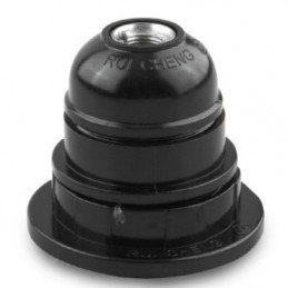 Suporte E27 C/Aro Preto