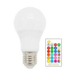 Lampada N Led RGB C/Comando...