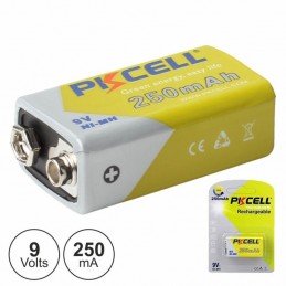 Pilha 9V NIMH 250mAh PKCELL
